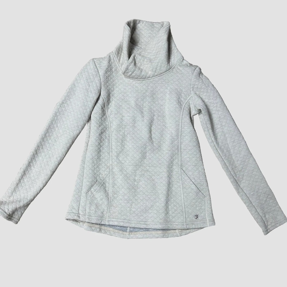 Kuhl Women's Tan XS Pullover Waffle Knit Sweater/Sweatshirt (G7)